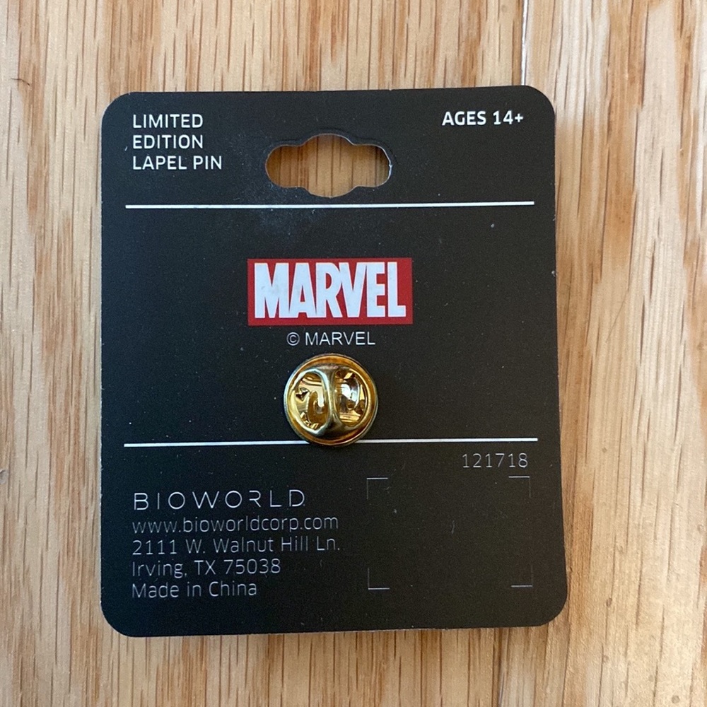 Limited Edition Captain Marvel Lapel Pin - Picture 2 of 2